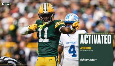 Packers activate WR Jayden Reed off injured reserve