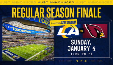 Rams vs. Cardinals Week 18 kickoff date and time, TV designation set