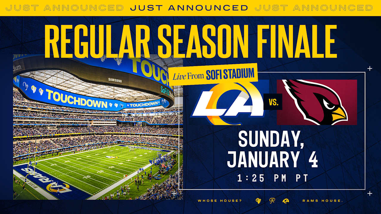 Rams vs. Cardinals Week 18 kickoff date and time, TV designation set