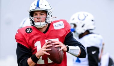 Riley Leonard a full participant in Wednesday’s practice as he continues preparing to play on Sunday 