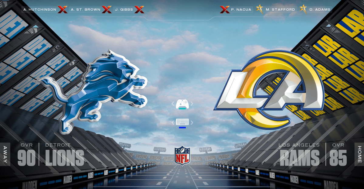 VIDEO: Detroit Lions vs. Los Angeles Rams preview, Madden 26 sim