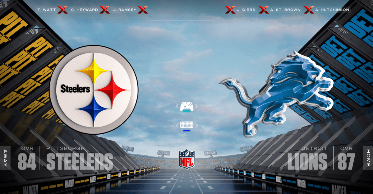 VIDEO: Detroit Lions vs. Pittsburgh Steelers preview, Madden 26 sim