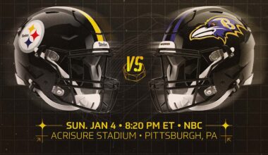 Steelers-Ravens Week 18 game time announced