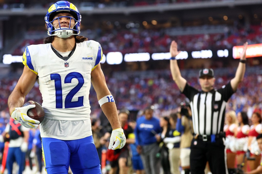 Puka Nacua Rams Cardinals touchdown