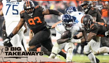 Browns’ run defense falls short in loss to the Titans