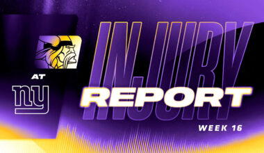 Updated Vikings vs. Giants Injury Report for Week 16 of 2025