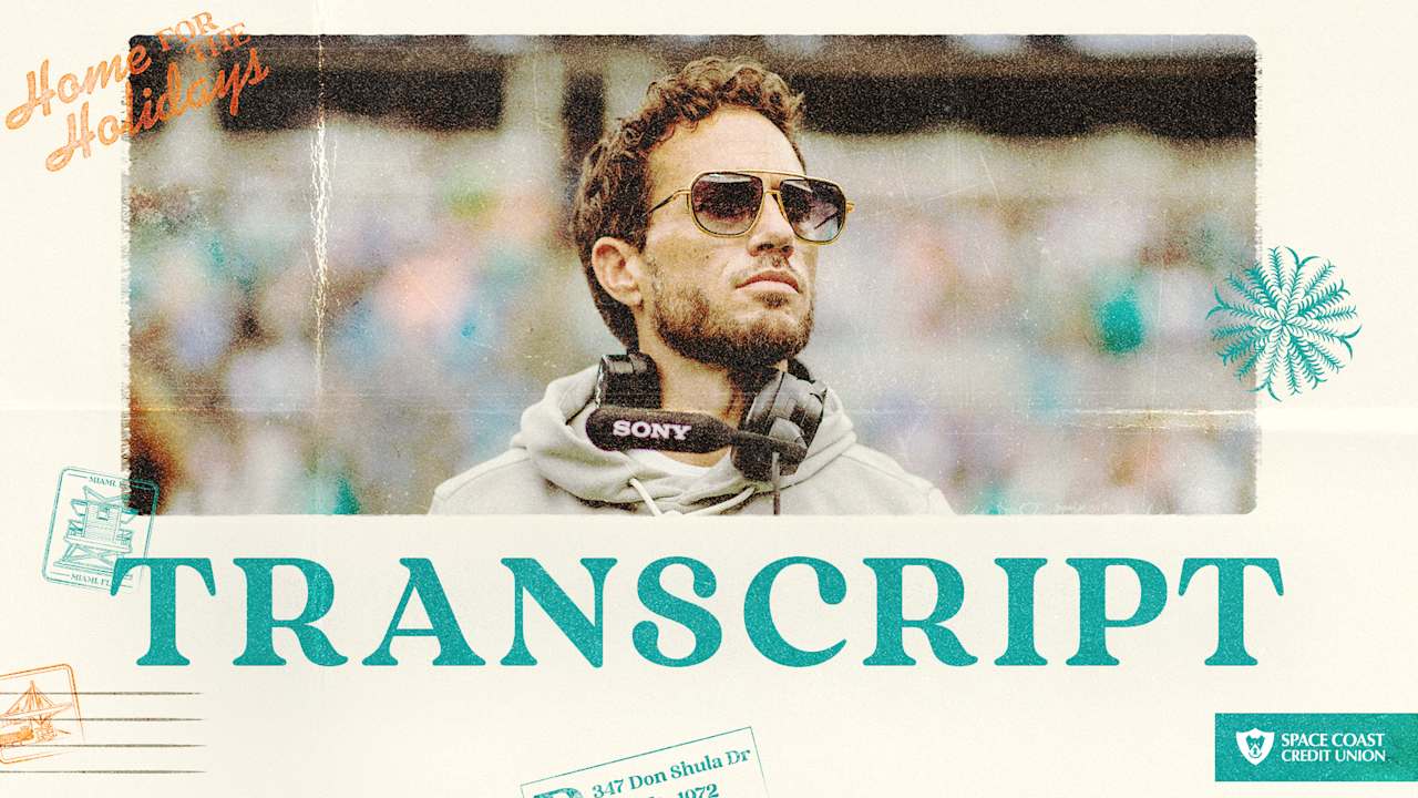 Transcript: Mike McDaniel's Media Availability