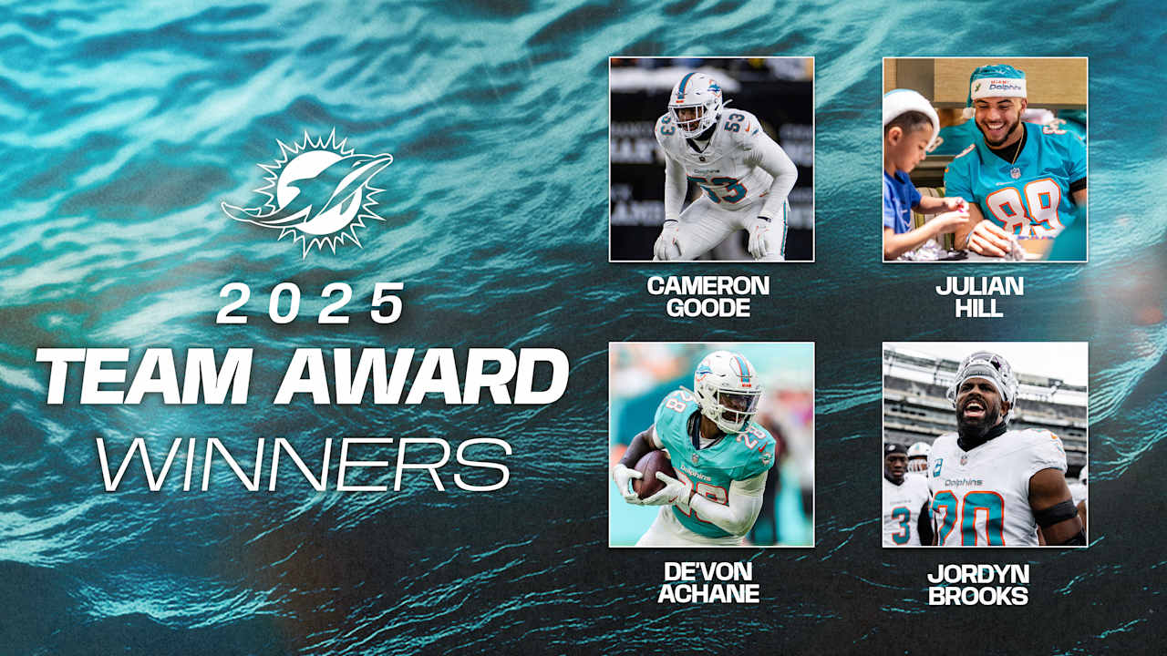 Dolphins Announce 2025 Team Award Winners