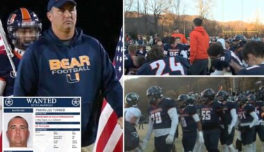 Missing coach Travis Turner's high school football team loses in state semis by 1 point