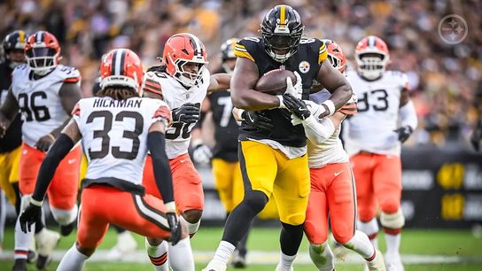 Steelers tight end Darnell Washington (80) during a regular season matchup between the Pittsburgh Steelers and Cleveland Browns. Steelers tight end Darnell Washington (80) during a regular season matchup between the Pittsburgh Steelers and Cleveland Browns.