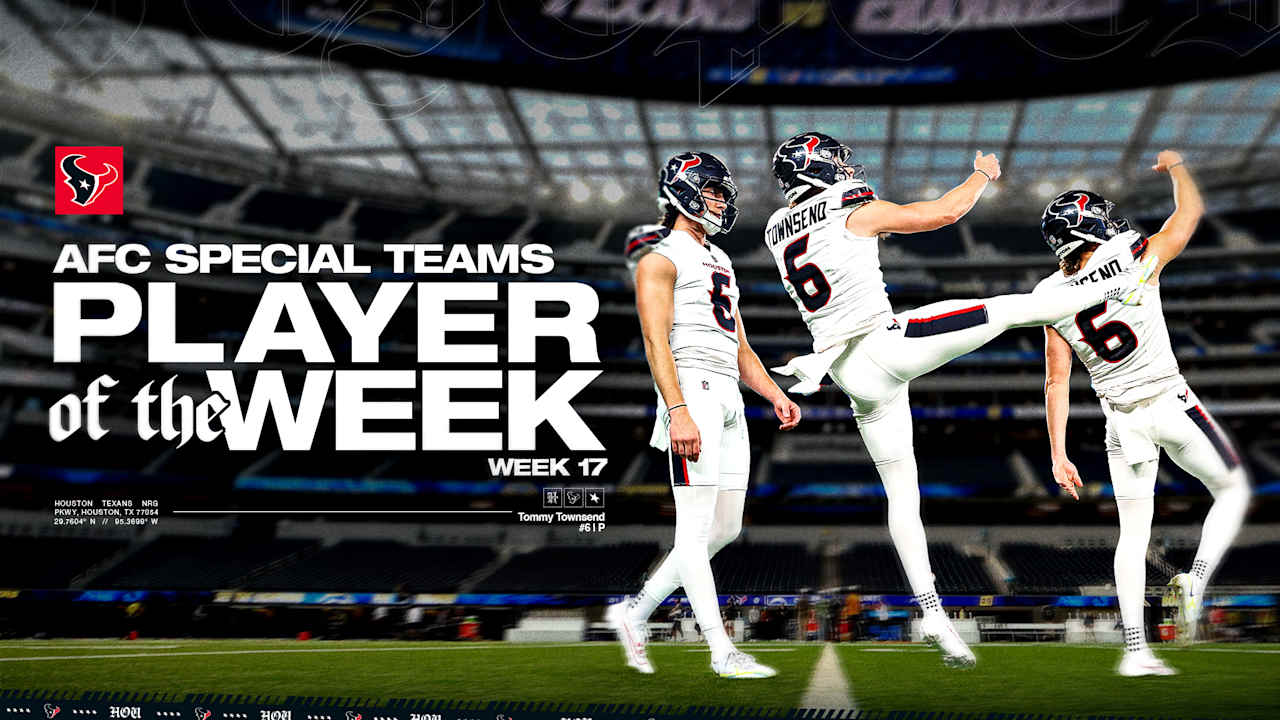 Houston Texans P Tommy Townsend named AFC Special Teams Player of Week