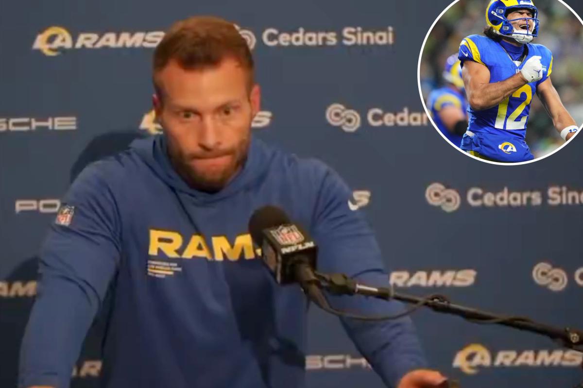 Sean McVay blindsided by Puka Nacua tweet question in tense press conference