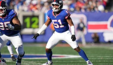 Abdul Carter benched again for Giants' opening drive