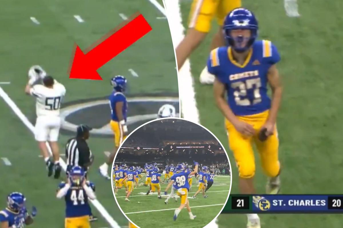 Louisiana high school loses state football championship in spectacular fashion