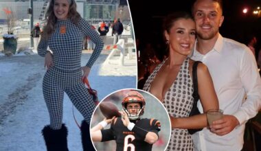 Bengals WAG channels a 'ski bunny' with custom set in frigid Cincinnati