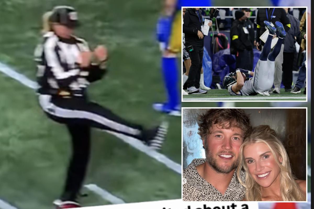 Matthew Stafford's 'petty' wife wants refs' names after controversial loss