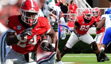 Two Georgia football players, including star freshman, arrested weeks before CFP game