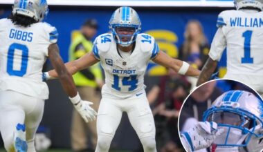 Refs warns Lions to stop nose-picking celebrations: Amon-Ra St. Brown