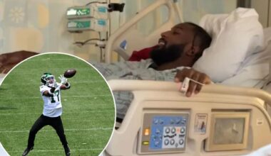 Kris Boyd surprises Jets with visit weeks after being shot