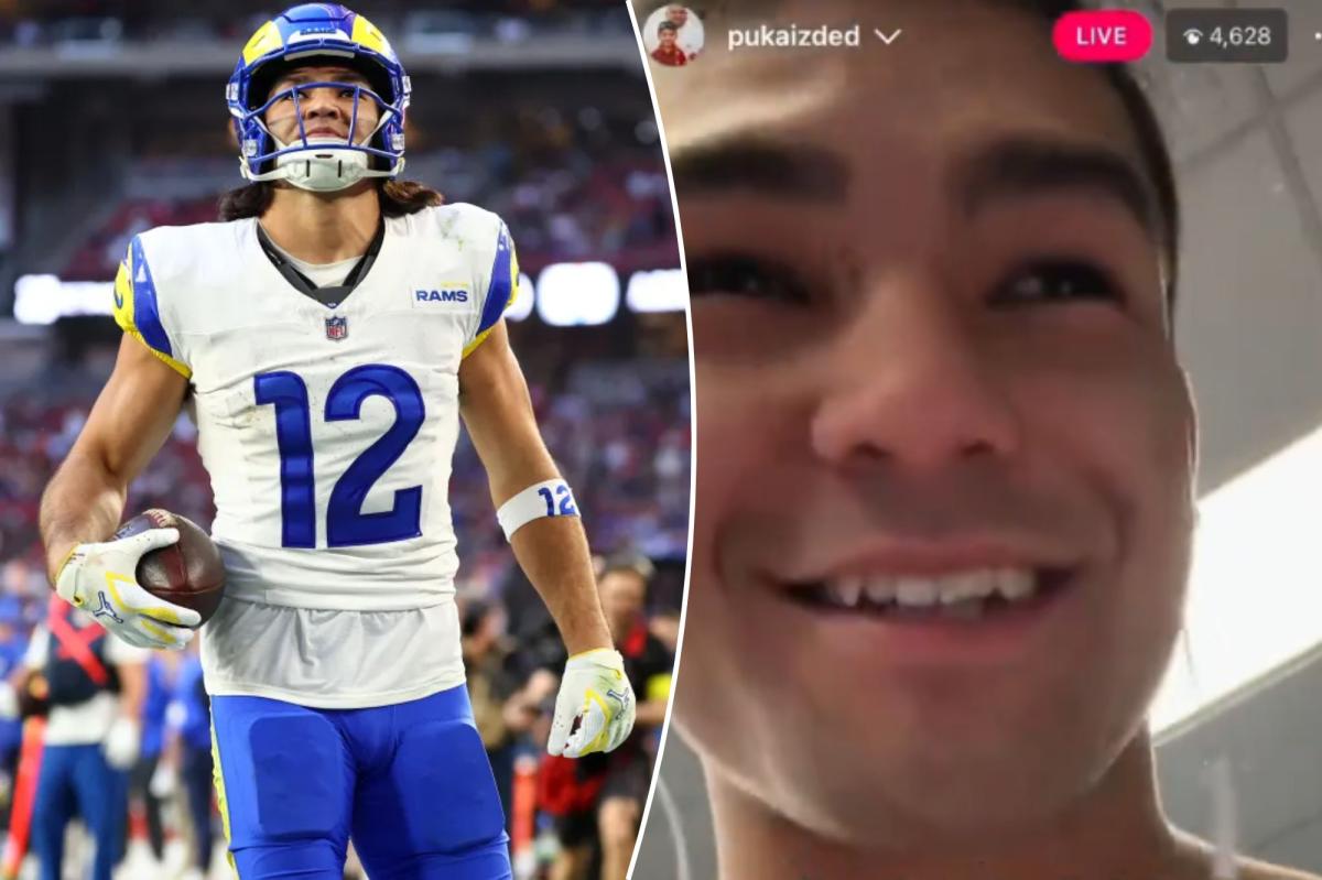 Puka Nacua's Rams locker room livestream gets awkward — and fans aren't happy