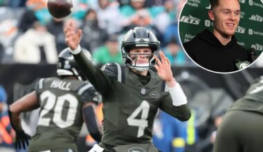 One certainty with Jets' Brady Cook entering first start