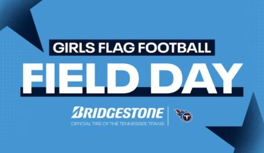 Titans & Bridgestone Invest $30K to Empower Girls Flag Football