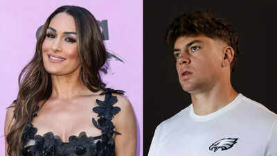 Nikki Bella fuels Cooper DeJean romance rumors after fiery Eagles hype moment during viral WWE appearance