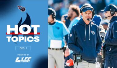 Hot Topics From Titans HC Mike McCoy's Monday Presser