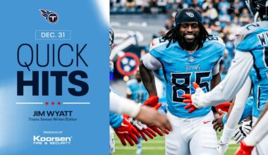 Quick Hits After Wednesday's Titans Practice 