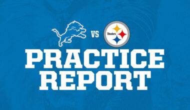Pittsburgh Steelers vs. Detroit Lions practice report for December 18, 2025.