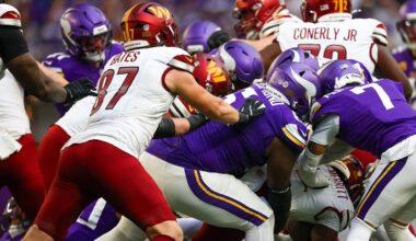 PFF Credits Vikings Defensive Line’s Role in Shutout of Commanders