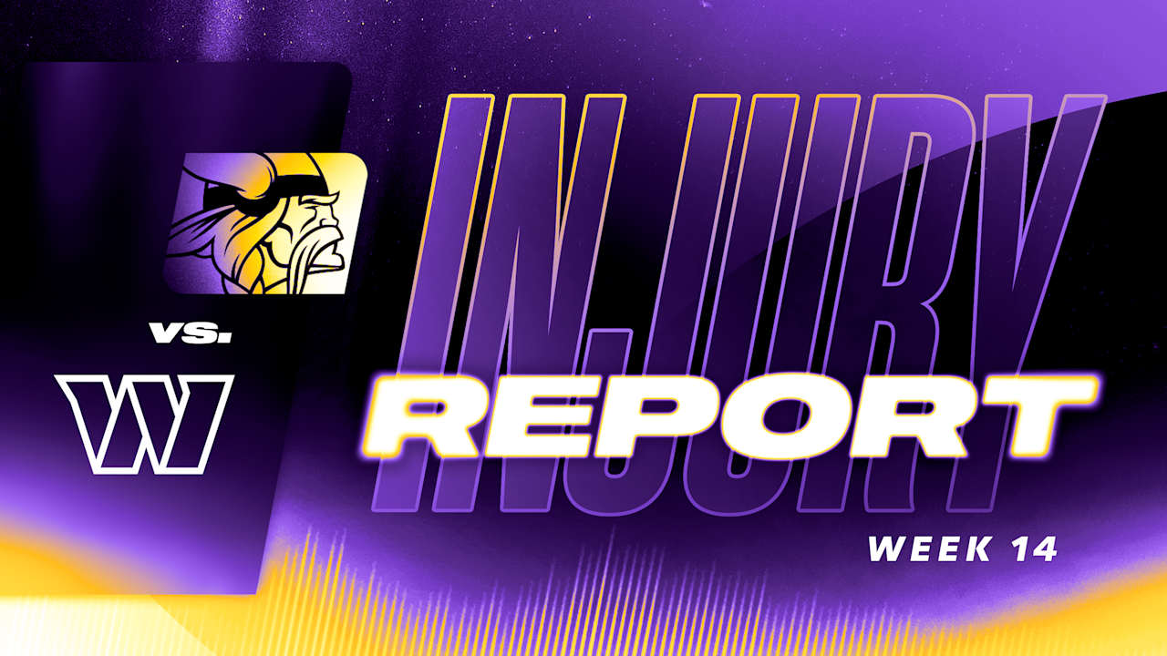 Initial Vikings vs. Commanders Injury Report for Week 14