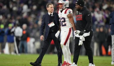 Five Patriots players practice after suffering injuries vs. Ravens