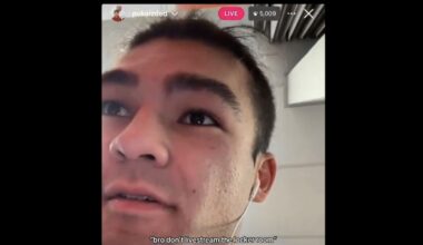 Puka Nacua on an Instagram live stream inside the Rams