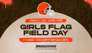 Cleveland Browns and Bridgestone set to host Girls Flag Football Field Day to empower future athletes