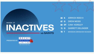 Game Inactives | Week 17 Titans vs Saints