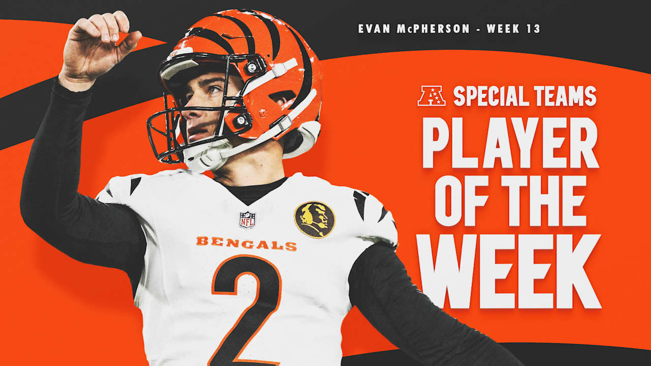 Evan McPherson Named AFC Special Teams Player of the Week for Week 13