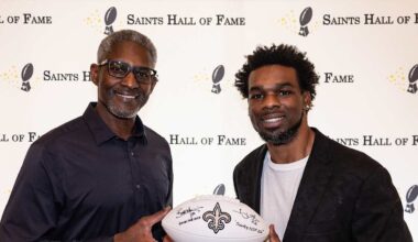 Tracy Porter, Brett Maxie reflect on status as all-time Saints greats at Hall of Fame induction luncheon