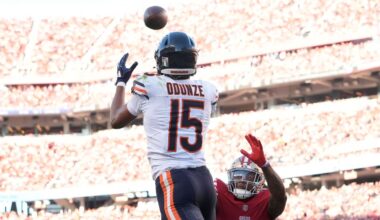 Sources: Bears optimistic WR Odunze will return vs. Browns