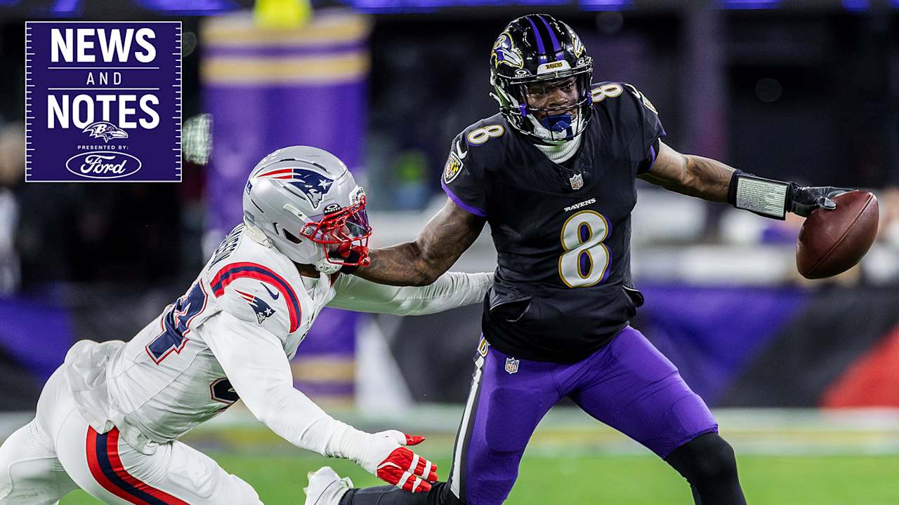 News & Notes: John Harbaugh Details the Extent of Lamar Jackson's Contusion - Ravens Home | Baltimore Ravens – baltimoreravens.com