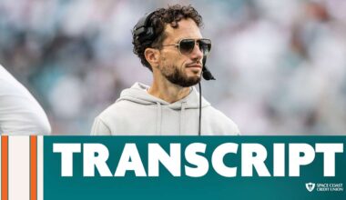 Transcript: Mike McDaniel's Media Availability