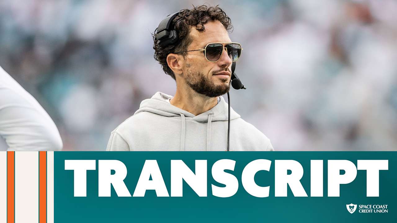 Transcript: Mike McDaniel's Media Availability