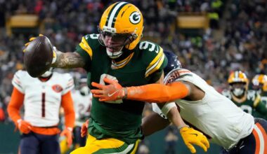 Packers' Christian Watson scorches Bears with two long touchdown receptions in pivotal win over rival