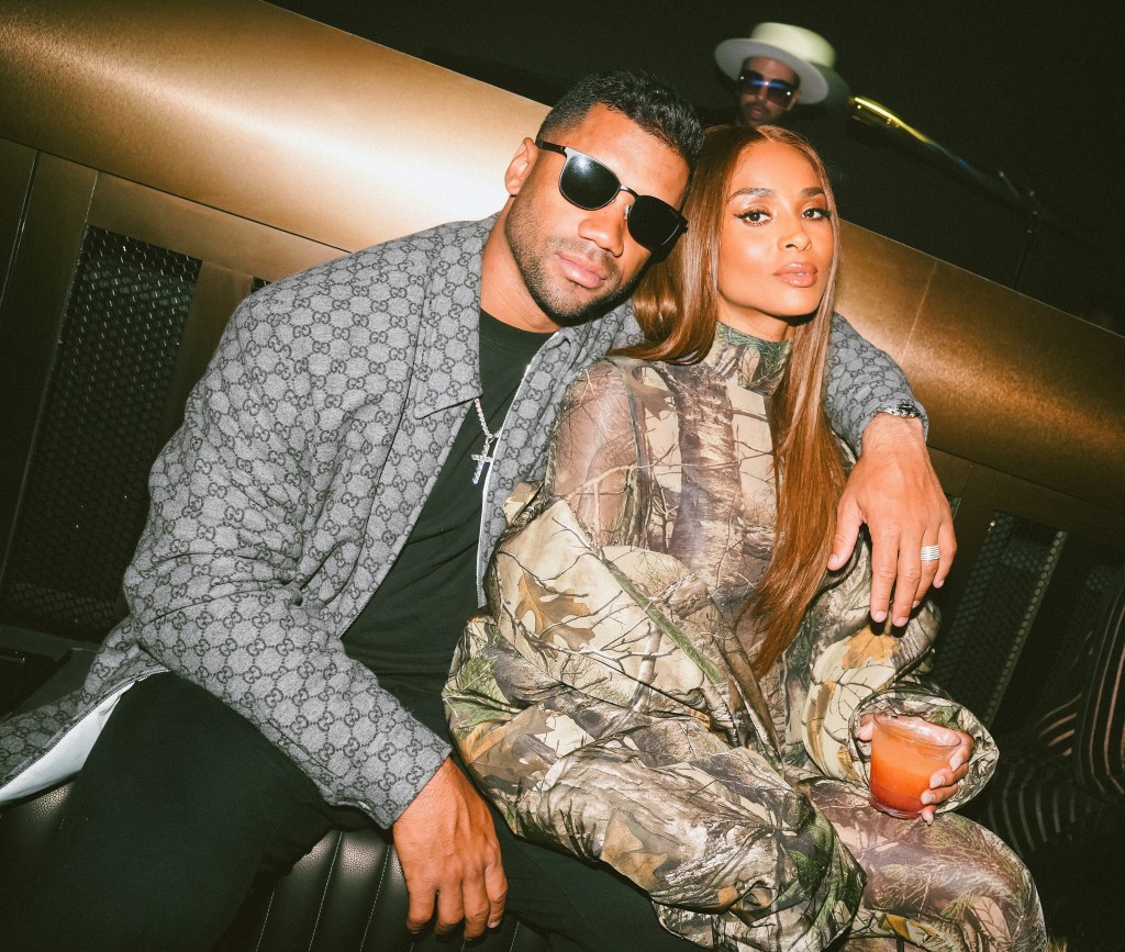 Russell Wilson and Ciara at Ciara's Birthday Celebration at Marquee on October 24, 2025 in New York City.