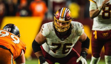 Commanders name Sam Cosmi as team's Ed Block Courage Award recipient