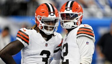 Browns' Shedeur Sanders, Jerry Jeudy downplay heated sideline interaction