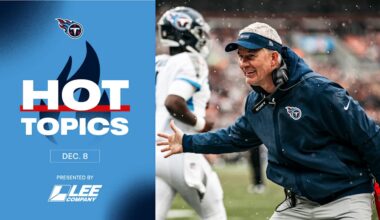 Hot Topics From Titans Interim HC Mike McCoy's Conference Call on Monday 