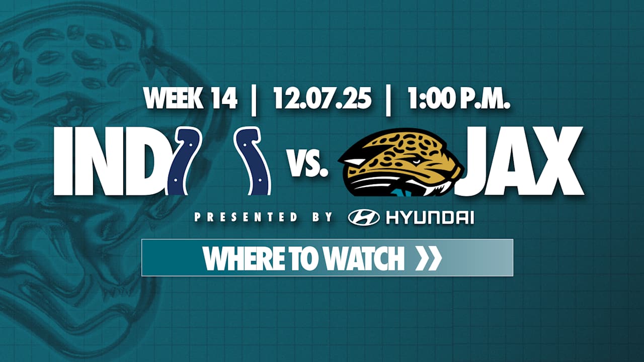 Week 14, How to Watch Indianapolis Colts vs. Jacksonville Jaguars