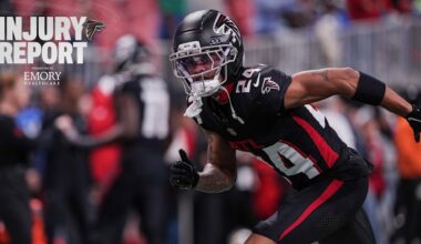 A.J. Terrell limited as Atlanta holds walk through