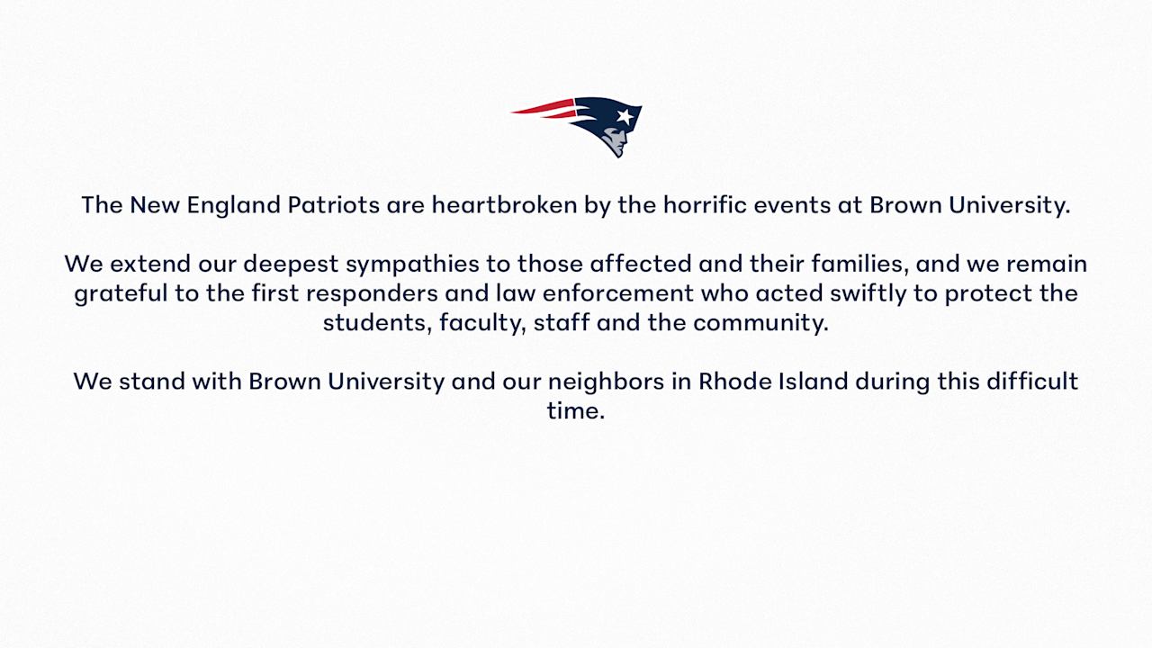 Statement from the Patriots on Events at Brown University
